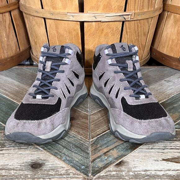 Earth Origins Trail Tristan Thistle Gray Tan Suede Textile Hiking Boots Womens 8 - Picture 7 of 11